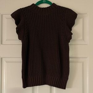 Evereve Dark Brown Knit Sweater